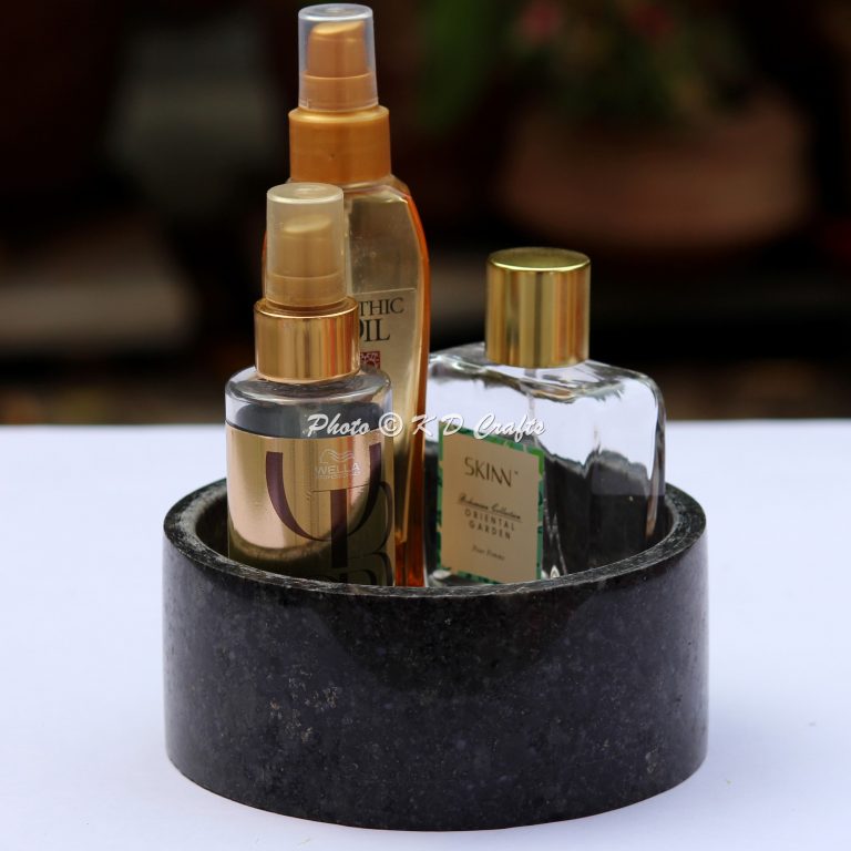 Black Large Granite Tray Black Granite Vanity Bathroom Tray KD Crafts