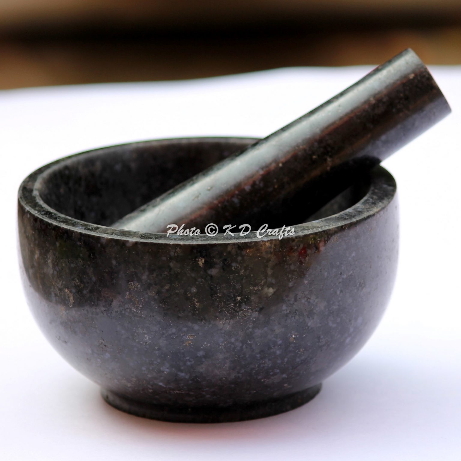 Granite Mortar Pestle Ayurveda Medicine Grinder KD Crafts